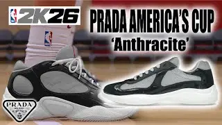 NBA 2K26 Shoe Creator - How to Make Prada Americas Cup &lsquo;Anthracite Gray Silver&rsquo;