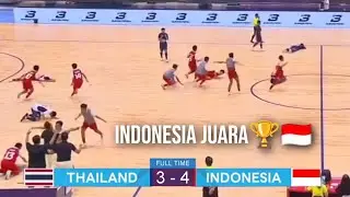 HAJAR TUAN RUMAH THAILAND +JUARA ASEAN🏆🇮🇩 Detik-detik Timnas Futsal Indonesia Juara AFF Futsal U-16