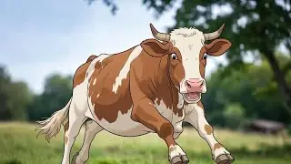 Cow funny short video