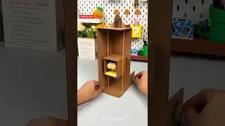 DIY Cardboard Elevator 🛗 #shorts #diy