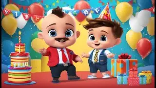 Baby Boss Birthday Party Videos Invitations | Customized Digital Video Invitations