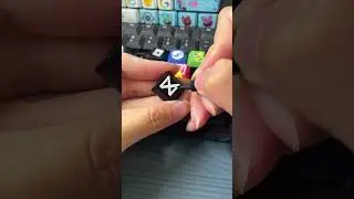 Drawing CapCut on the keyboard #shorts #diy #art #keyboard #tiktok #trending #fyp #capcut