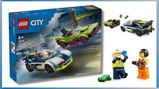 LEGO &ndash; Police Car and Muscle Car Chase &ndash; 60415 Speed Build