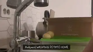 Awkward washing potato asmr
