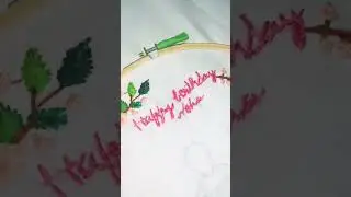 In Progress👍 #viral #embroidery #creative #art #shortsvideo #india #handmade #video #creator #hoops