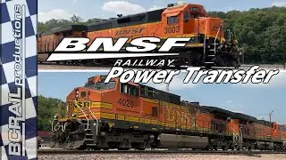 BNSF Power Transfer In Gibson Yard ft. GP40M