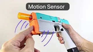 Датчик движения, напечатанный на 3D-принтере, для бластера Nerf Diana
