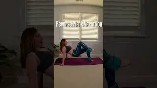 Reverse plank hip circles. Repeat 10  reps on each side. #homeworkout #pilates#onlinepilatesclasses