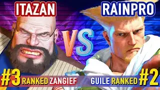 SF6 ▰ ITAZAN (#3 Ranked Zangief) vs RAINPRO (#2 Ranked Guile) ▰ High Level Gameplay