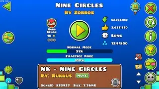 (GD LIVE) Trying To beat nine circles (48% - 100%) Also doing level recomendations