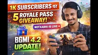 1K Subscribers Special🎉5 #royalpass #giveaway #bgmi #pubg #pubgmobile #viral #trend #treanding