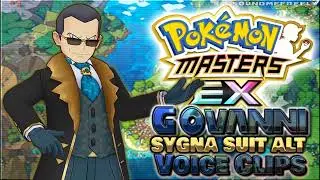 All Giovanni - Sygna Suit Altt - Voice Clips &bull; Pok&eacute;mon Masters EX &bull; Lines (Andrew Russell) ENGLISH