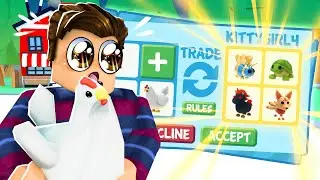 ROBLOX ADOPT ME CHICKEN TRADE CHALLENGE