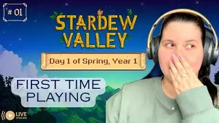 Who wants to join me on a farm in a new town? | Stardew Valley Day 1 of Spring, Year 1