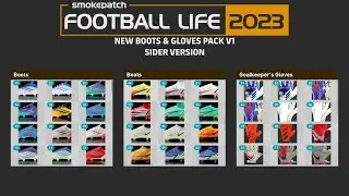 PES 2021 NEW BOOTS & GLOVES PACK V1 - SP Football Life 2023 | SmokePatch
