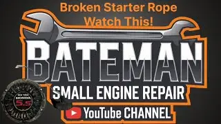 How to replace your recoil starter rope. (Honda GX 160).