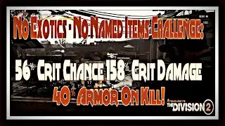 The Division 2 - New Challenge! No Exotics -  No Named Items - Crazy Survivability - Awesome Damage!