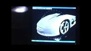 David laser scanner scanning a full size car