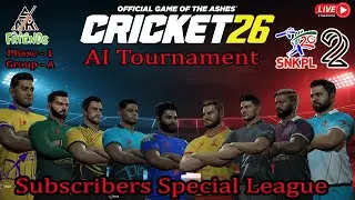 SNK Premier League-22 Phase-1 Group-A Round-15 | Subscribers Special Cricket League #cricket26