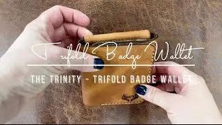 Trifold Badge Wallet from Bull Sheath Leather wallets. Police Badge Wallet, Law Enforcement Officer.
