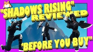 SHADOWS RISING Pack in FORTNITE *NEW* SHADOW Skins + ARRAY Wrap Bundle : Reaction Gameplay & Review