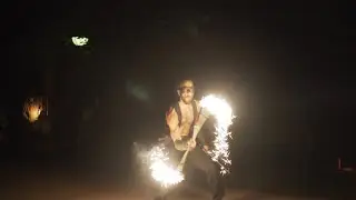 FocusFire Flowerstick act during Fireshow @delievelinge1222 28 August 2021