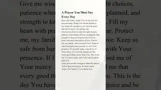 Don&rsquo;t scroll this prayer could change your entire life 🙌🔥#Prayer #ChristianShorts #GodIsGood #Faith