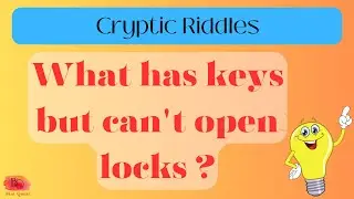 What Am I? Quiz || Cryptic Riddles || Guessing Game With Answer
