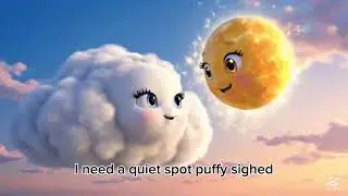 ☁ The cloud who wanted to sleep. 😴 💤 ☁ #bedtimestory #lovekids #cutestory #animation