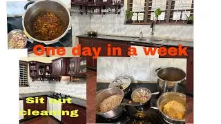 One Day in a week| cooking| Cleaning| How to Make Boti curry 