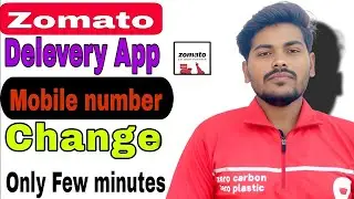 How To Change Mobile Number In Zomato Delivery Partner App||Zomato Me Mobile Number Kaise Change Kre