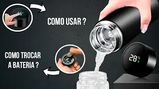 GARRAFA T&Eacute;RMICA Uso e Troca da Bateria do LED - Mantenha a Bebida na Temperatura Ideal | 2M TUTORIAL