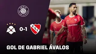 Volea y adentro de Gabriel &Aacute;valos | Independiente 1-0 Wanderers | Serie R&iacute;o de la Plata