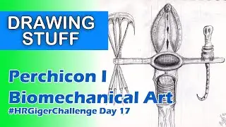 Perchicon 1 | Draw In a Biomechanical Style | #HRGigerChallenge