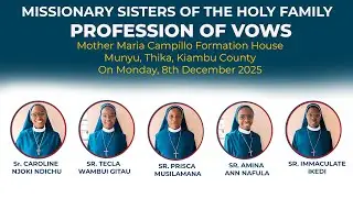 Missionary Sisters Of The Holy Family Profession Of Vows