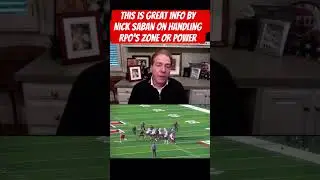 This is great info by Nick Saban on handling RPO&rsquo;s zone or power