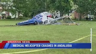 Medical helicopter crashes in Andalusia