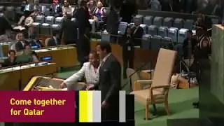 Screening of HH Sheikh Tamim bin Hamad Al Thani, Emir of The State of Qatar's speech at UNGA 2017