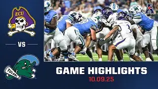 East Carolina vs Tulane Football Highlights | October 9, 2025