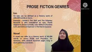 INTRO TO ENGLISH LITERATUR - Understanding Fiction (Prose Fiction Genres)