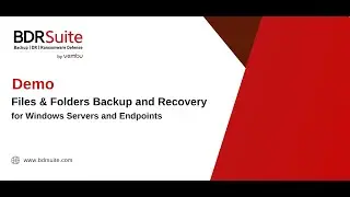 Comment sauvegarder et restaurer des fichiers et des dossiers Windows | D&eacute;mo BDRSuite