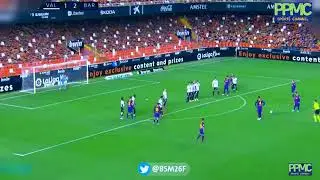 All Angles | Messi free kick vs Valencia | Valencia 2-3 Barcelona.