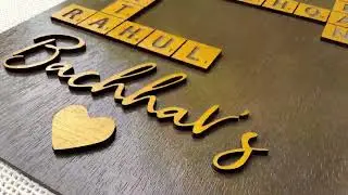Wooden Family Name Plaque - Made in Thailand