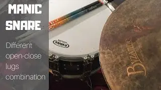 Manic Snare drum - Different opened-closed lugs combination
