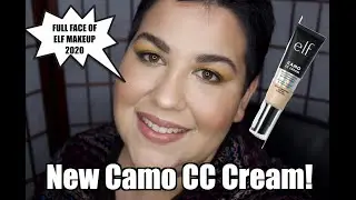 FULL FACE OF ELF 2020! CAMO CC CREAM SHADE LIGHT 240W! DRY SKIN! MUSIC ONLY!