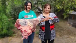 Whole Beef Leg Cooked Rustic-Style — Epic Outdoor Feast!