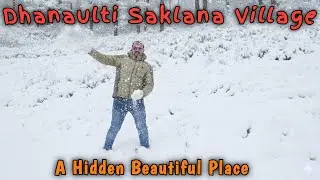 First Snowfall Of Uttarakhand 2026 || A Hidden Beautiful Place || Uttarakhand #dhanaulti