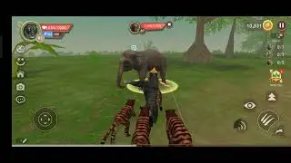 WildCraft Online Sim 3d Full gameplay: Elephant Defeat The Tiger In Wild Jungle 😭