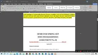 PSY407 Assignment 1 solution Spring 2025