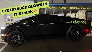Cybertruck Visits Dreams Motorsports for Glowing Calliper Wrap & Matching Decals 🔥